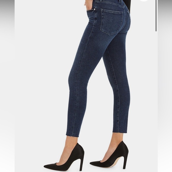 Good American Denim - Good American - Good Legs Crop Raw-Hem Jeans